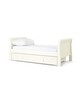 Mia 3 Piece Cot, Dresser Changer and Premium Dual Core Mattress Set - White image number 2